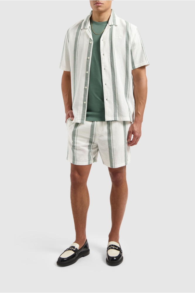 CUBAN COLLAR SHIRT 25010217 45 OFF WHITE